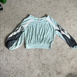 Free People balloon sleeve top